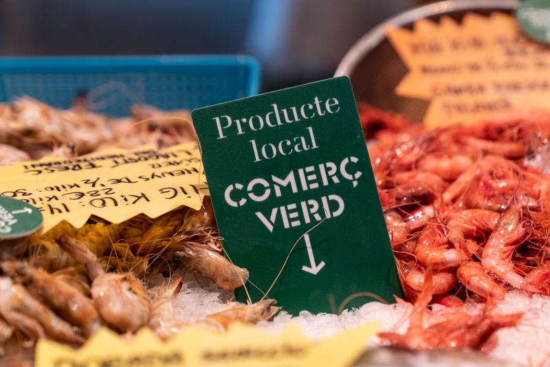 Fotografies de recurs del programa “Comerç Verd”. Mercat de